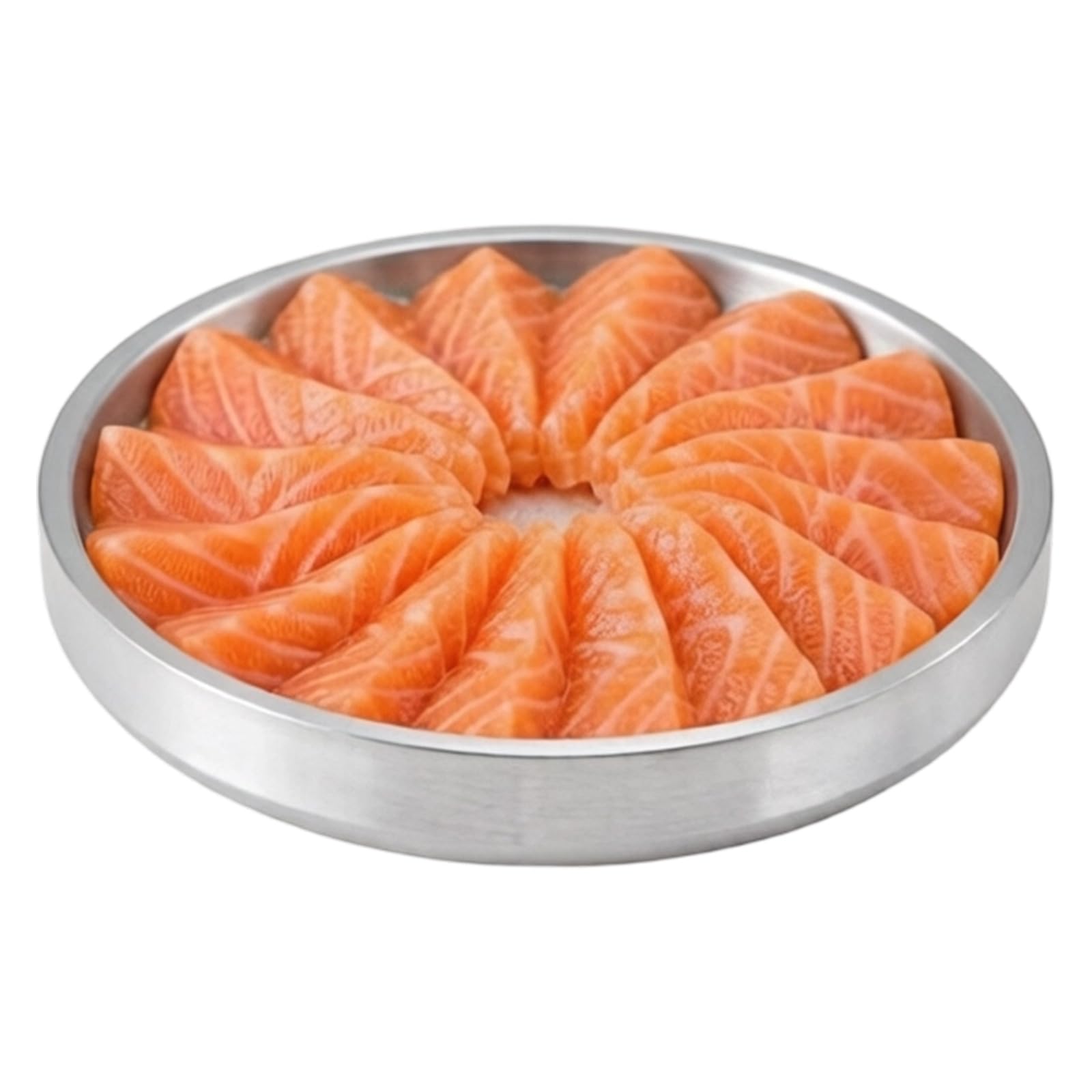 Tsophreniq Premium Stainless Steel Ice Plate for Social Incidents Snacks and Sushi Presentation Rust Easy to Maintain Ideal for Indoor Outdoor Use Food Display Tray