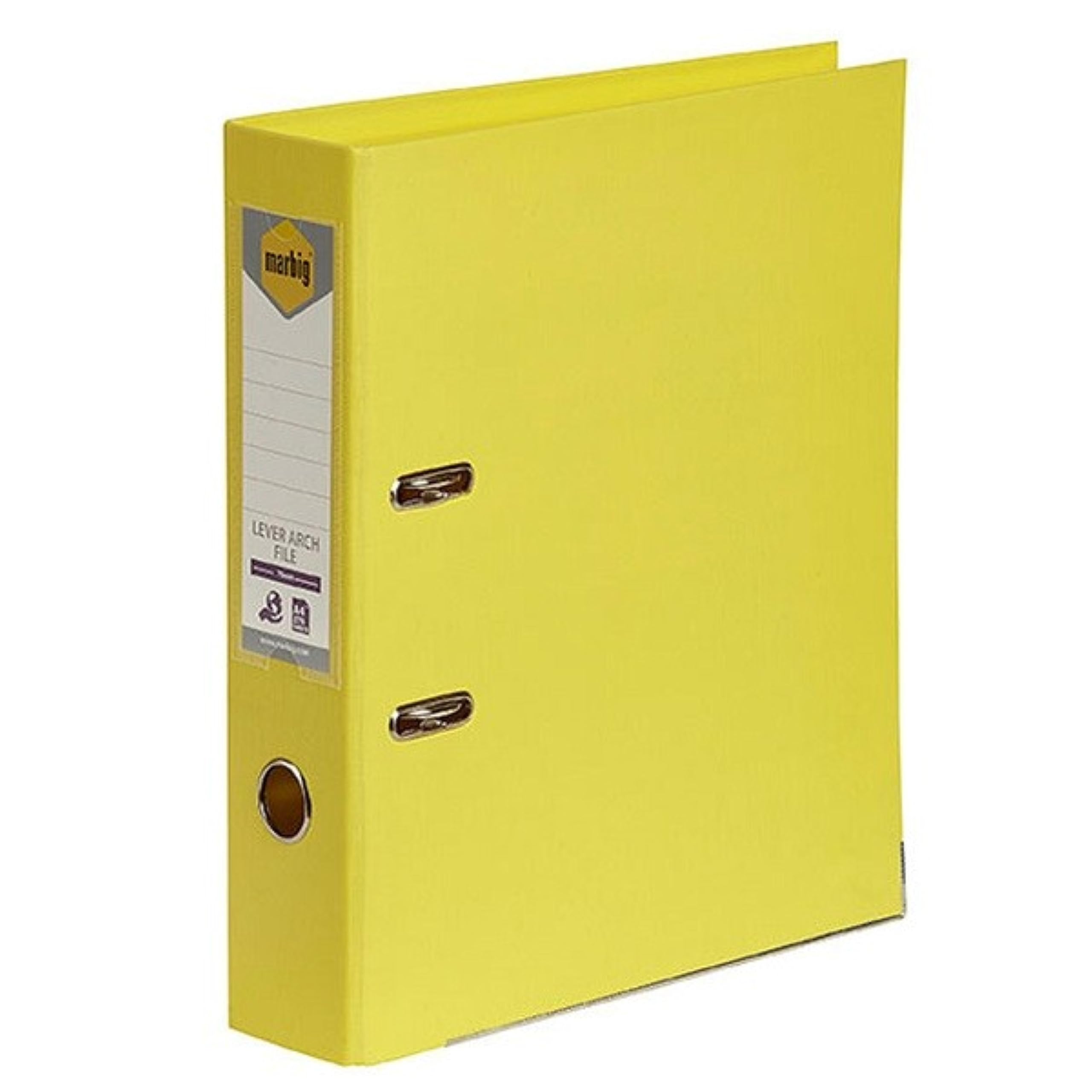 Marbig 6601005 segregator dźwigniowy PE A4 cytrynowy