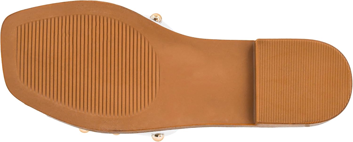 Corkys Footwear Hey Girl Women’s Come Aboard Sandal – Featuring a Wide Band with Stud Embellishments, a Lightly Cushioned Insole, a Square Toe, and Slip-on Design