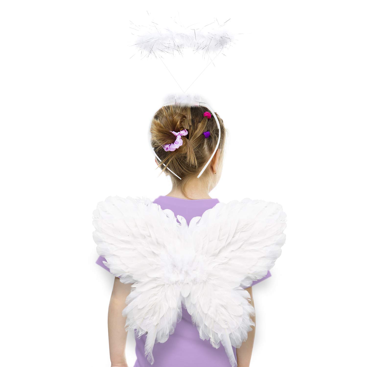 Buy Angel Wings Angel Halo Kids Angel Wings and Halo White Angel Wings for Kids Angel Costumes
