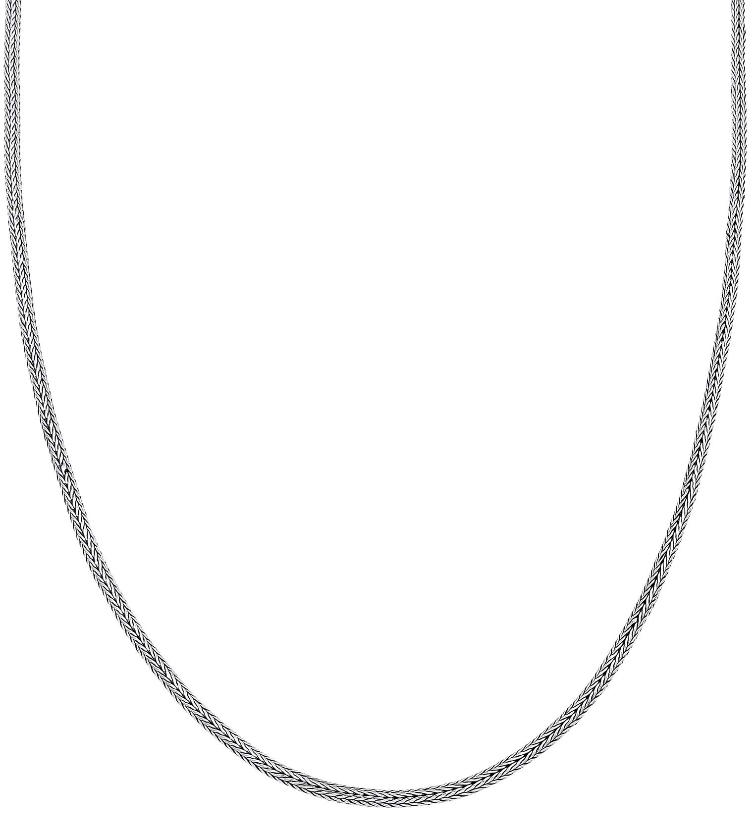 Kuzzoi massive 925 Sterling Silber Königskette Herren Halskette, Dicke 3mm, Länge 50cm / 60cm, mit Schmuckbox - 345050