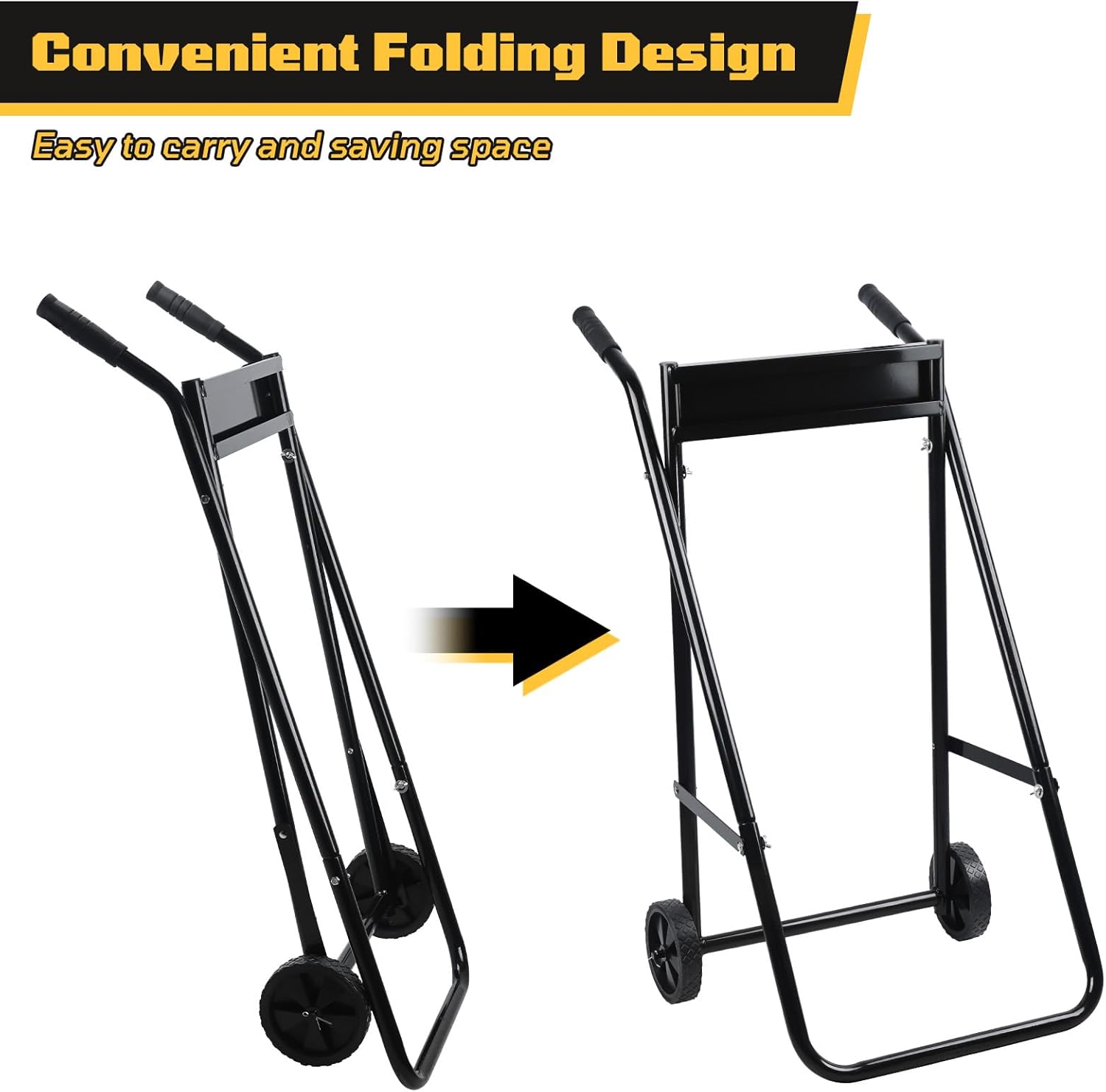 Outboard Boat Motor Stand,Outboard Motor Stand,165LB Load Outboard Motor Carrier,Boat Motor Stand with Wheels,Portable Boat Motor Engine Trolley for Motor Repair, Maintenance,Storage