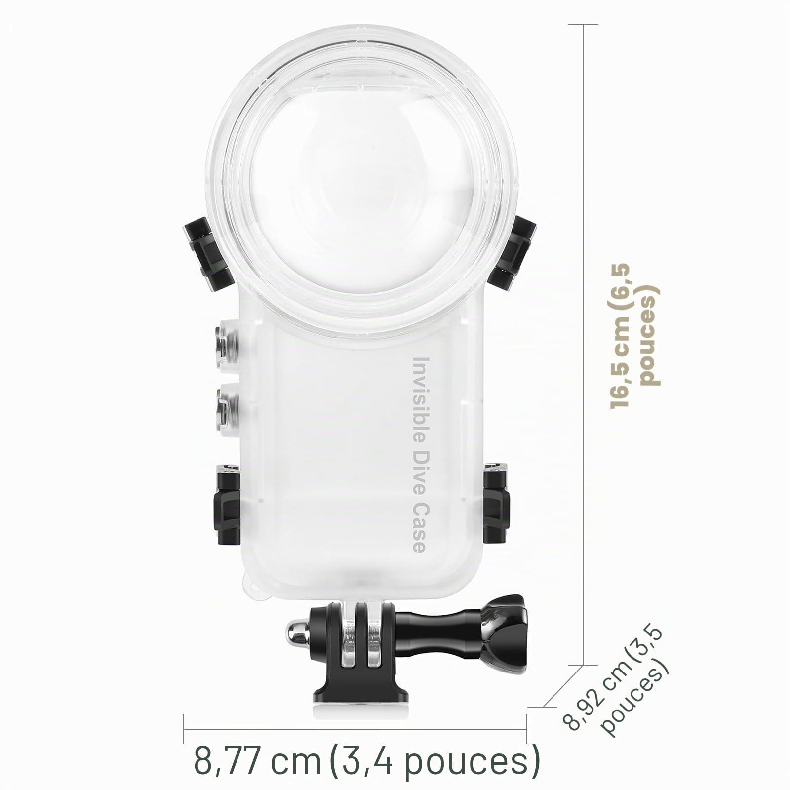 Boîtier de plongée invisible pour Insta360 X4, PULUZ 50 m Boîtier étanche pour plongée sous-marine Insta 360 X4 avec accessoires