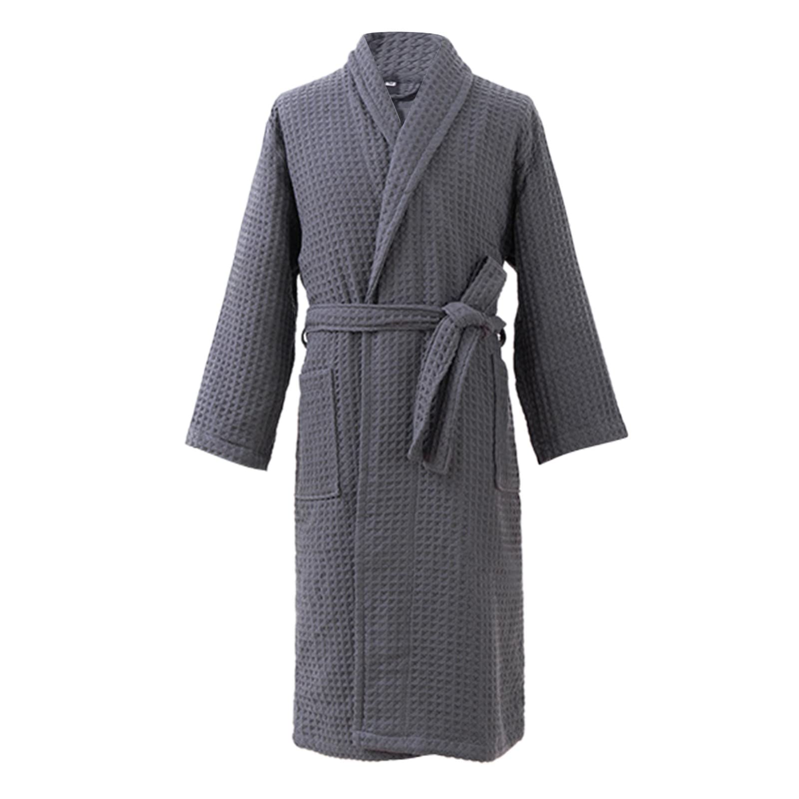 Accappatoio da donna, leggero, sottile, in spugna, per coppie, vestaglia leggera, kimono, estivo, con cintura, per sauna, da notte, da uomo, per sauna, per sauna, spa