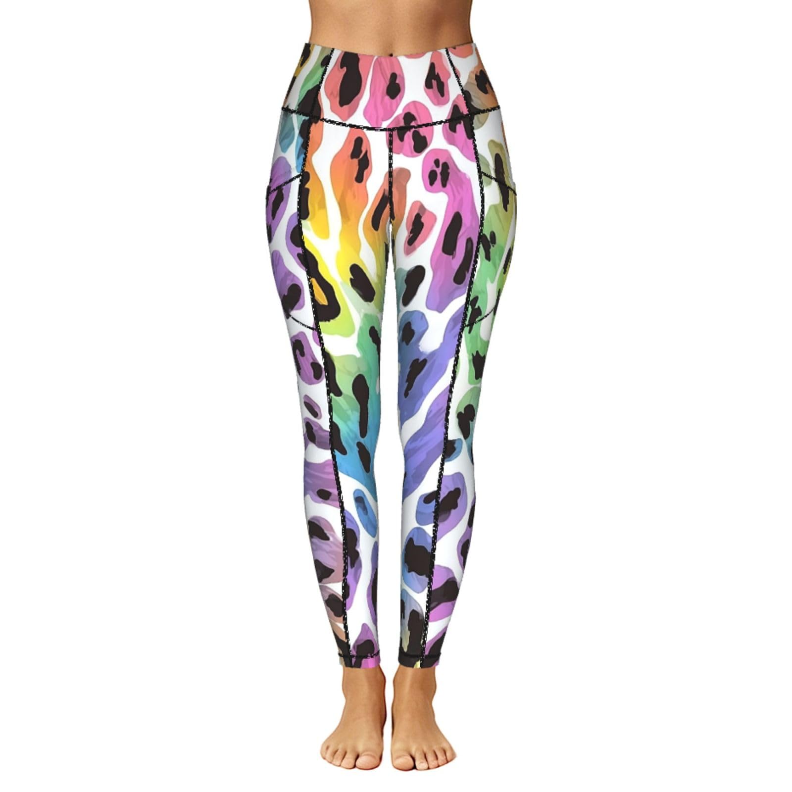 Mexpekil Leggings para mujer UK con bolsillos S-4XL