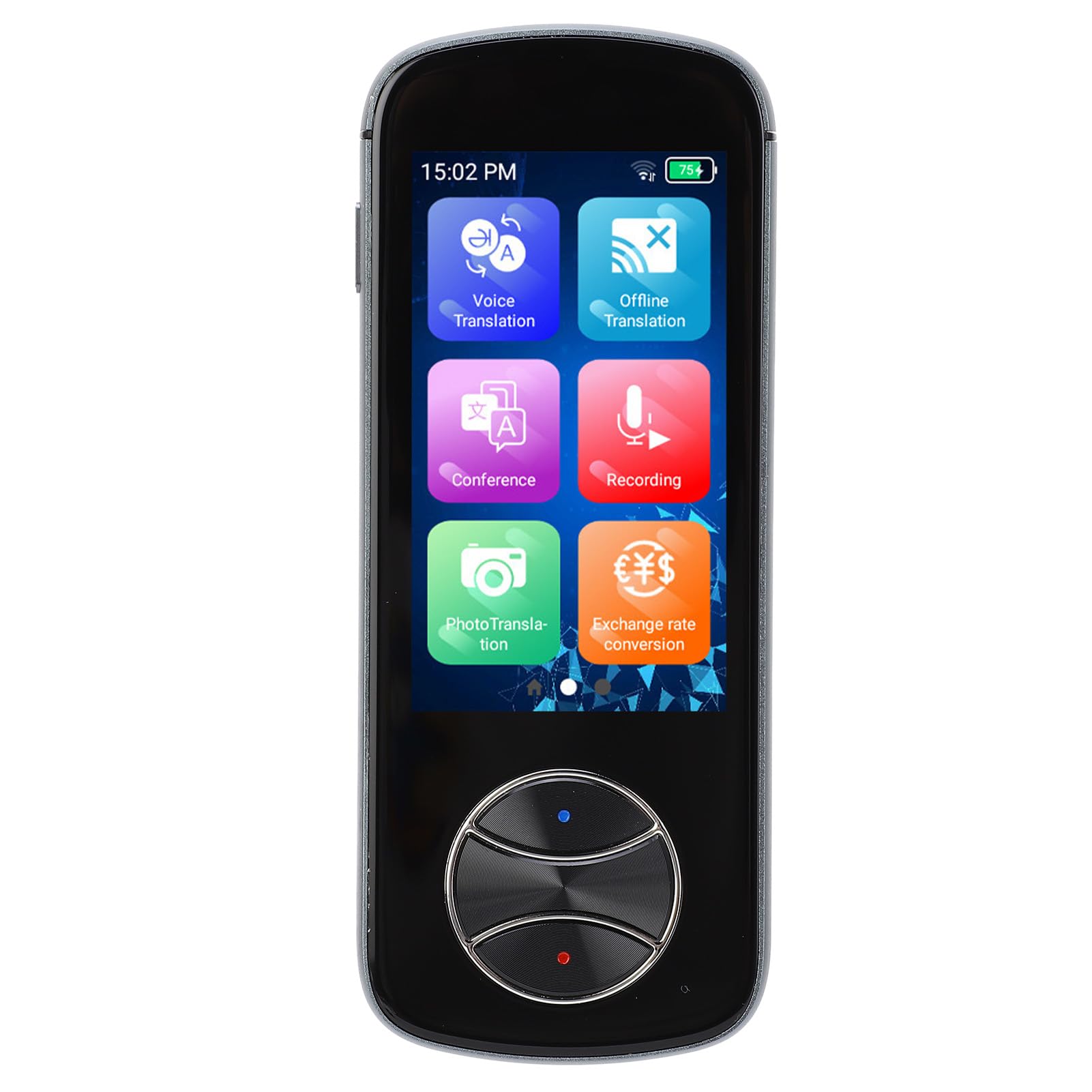 Dilwe Sprachübersetzer, Echtzeitübersetzer mit 3,0-Zoll-Touchscreen, Fotoübersetzer, Offlinefähig, mehrere Sprachen für Reisende, Geschäftsleute, Lernende