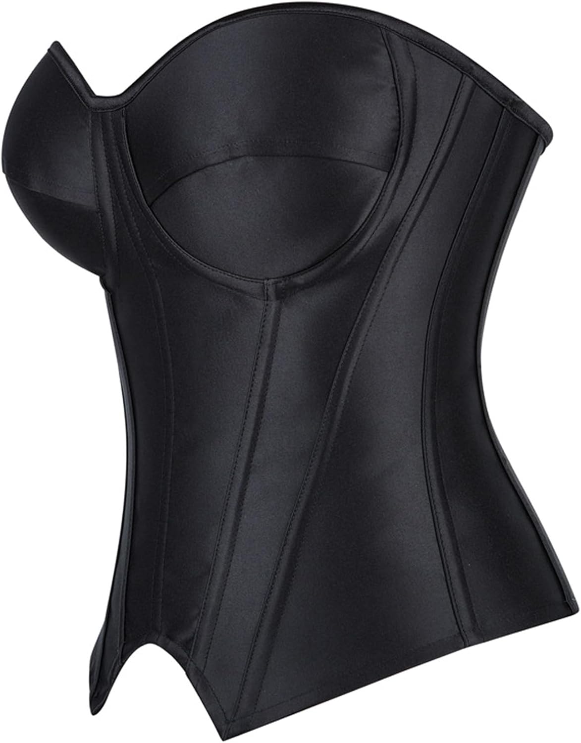 VEENDEO Women's Steampunk Gothic Elegant Strapless Lace Up Corset Bustier Bra Lingerie Side Zipper Burlesque Vintage - Image 2