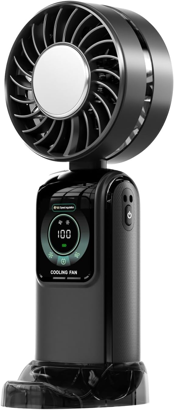 Multifuntional Handheld Fan Efficient Cooling Fan 3600mAh ABS Texture Suitable For Travel Office And Outdoor Use Desk