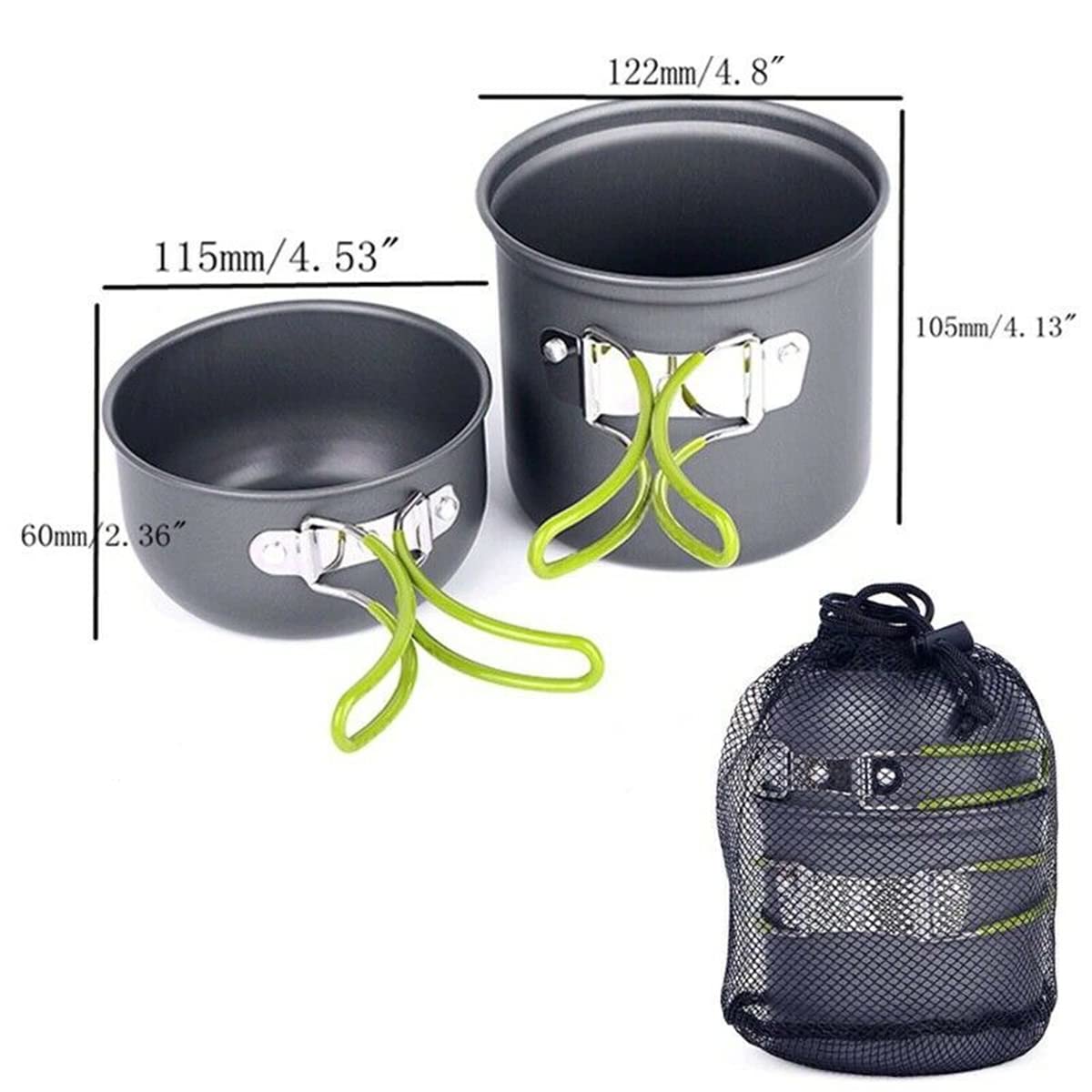 10 PCS Camping Kookgerei Set Camping Essentials Accessoires met Organisator Draagtas Camper Gadgets voor Kamperen Buiten Hiking Picknick Barbecue