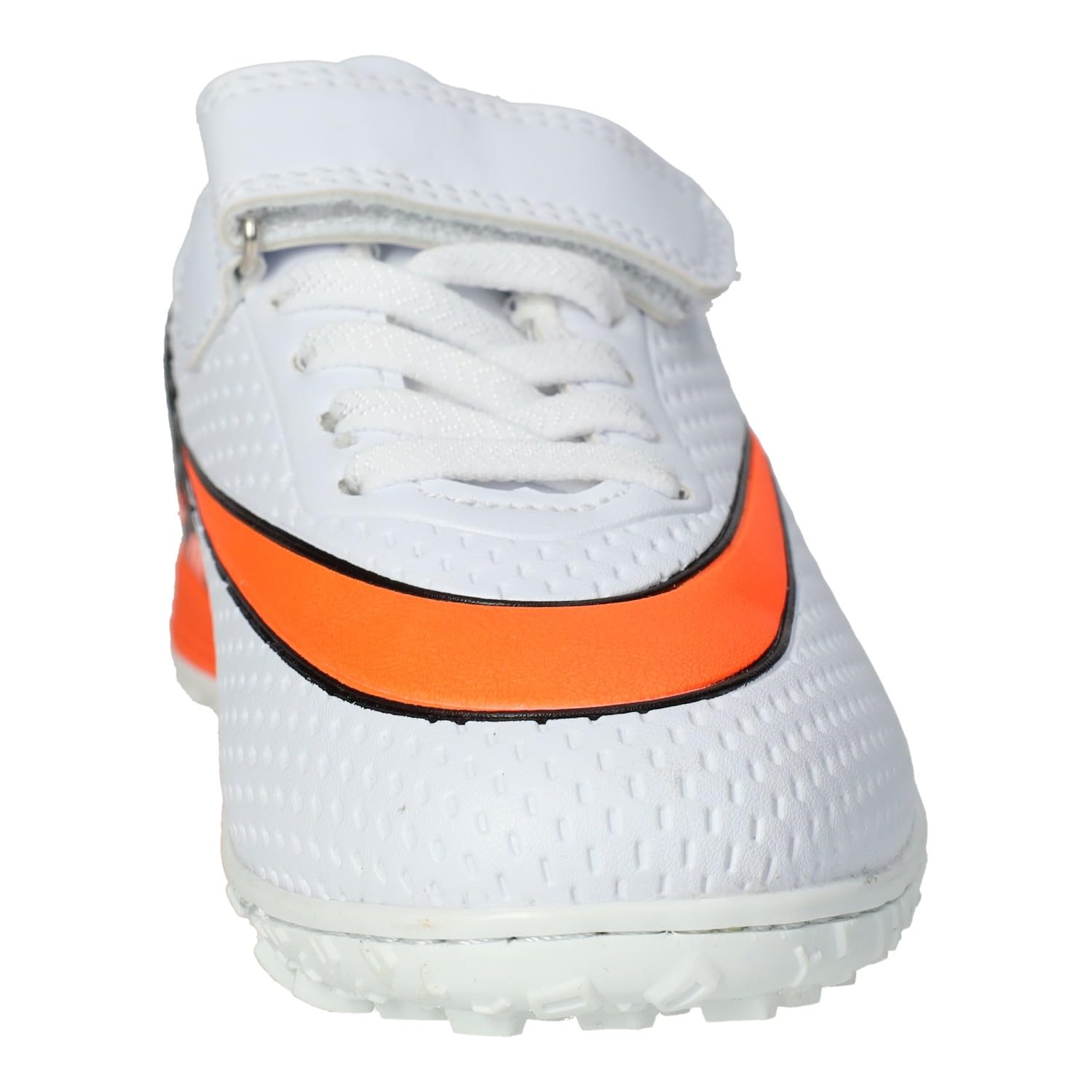 Zapatillas de Futbol HK116B para Niños, Blanco, Cinta Textil Adhesiva