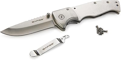 Sarge Knives SK-65KIT Liner Lock Folding Knife Kit, Stainless