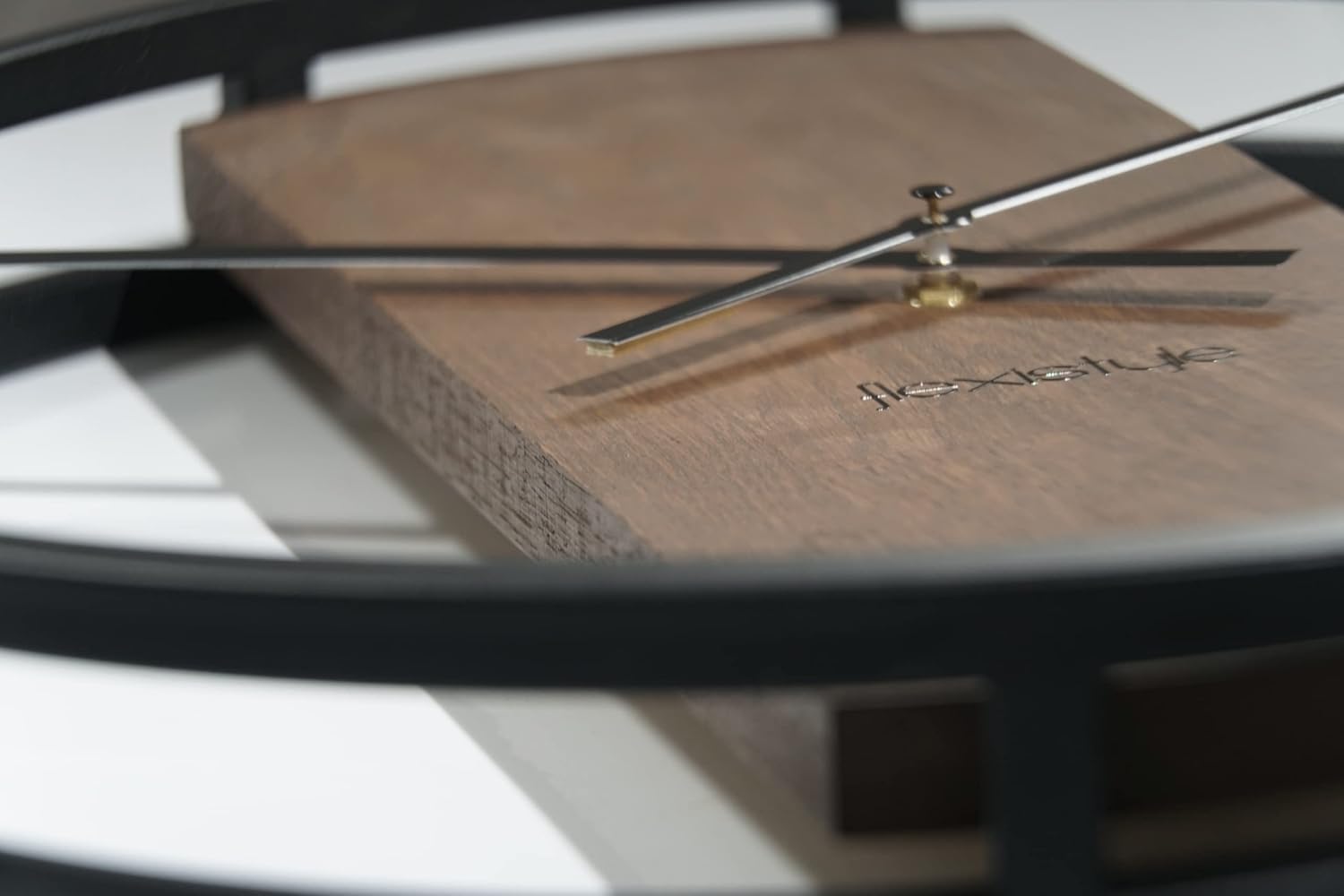 Wall Clock, Metal, Black, 50cm 80cm