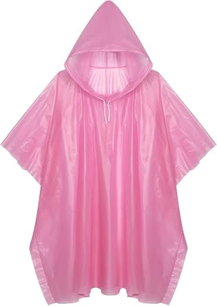 Kids Waterproof Raincoat Toddler Disposable EVA Rain Poncho with Hood for Boys and Girls Cycling