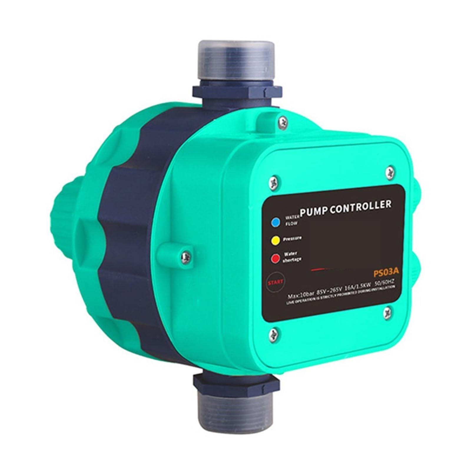 Presostato, Interruptor de control presión automático for bomba agua PS03A 250V 1.1KW, interruptor temporizador digital controlador(Groen)