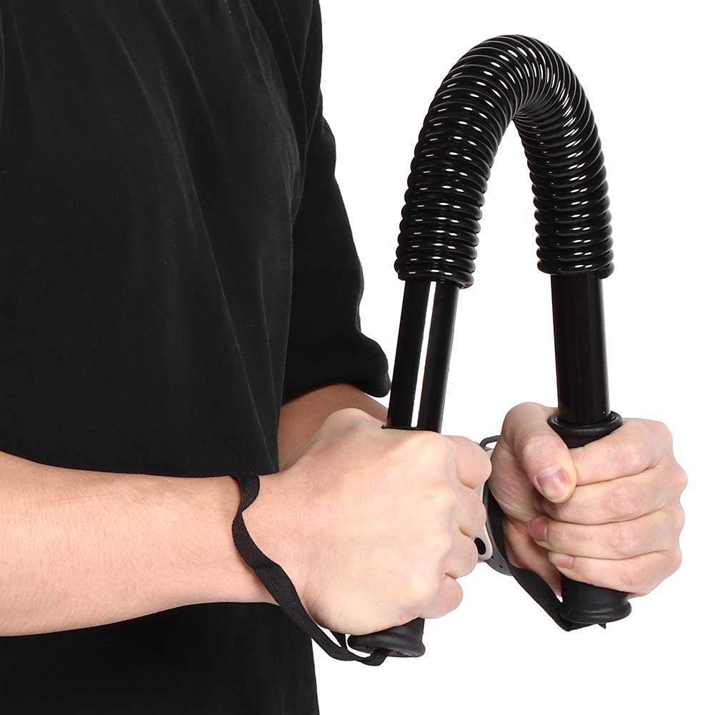 VBESTLIFE Power Twister Bar, Brazo Multifuncional Ejercitador de Potencia Fuerza de Resorte Entrenador Muscular Equipo de Ejercicios para Pecho Hombro Antebrazo Bíceps y Brazo