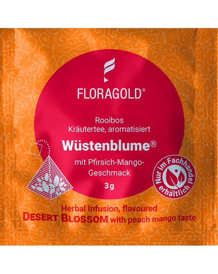 Rooibostee WÜSTENBLUME® von Floragold, 100er Pyramidenbeutel