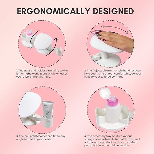 Miniatura 5 de Makartt Gel de extensión de uñas de poli de 1.7 fl oz, color nude natural, paquete con soporte para esmalte de uñas, gel de extensión de poli para