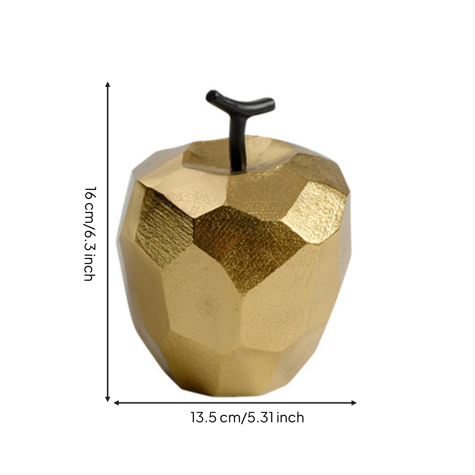 Apfel Geometrisch Apfel-Skulptur Modern rationsfigur für Couchtisch, Regal, Schreibtisch