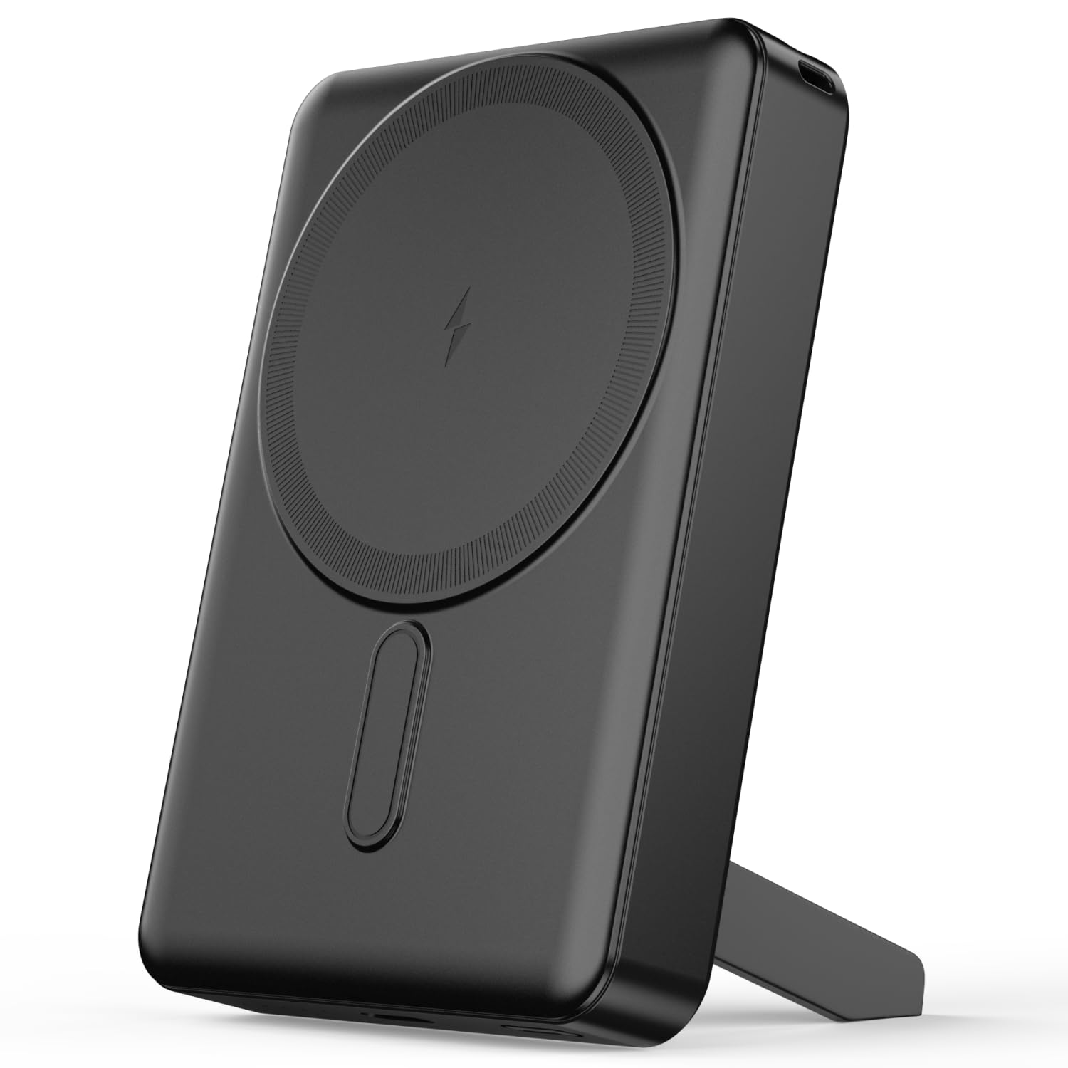 Noise Newly Launched 10000mAh MagSafe Wireless Power Bank: Built-in Stand, Metallic Finish, Upto 15W Wireless & 22W Wired Output, For iPhone 12 & above, Android (Qi-Compatible) + Magnetic Ring (Black)-image-49