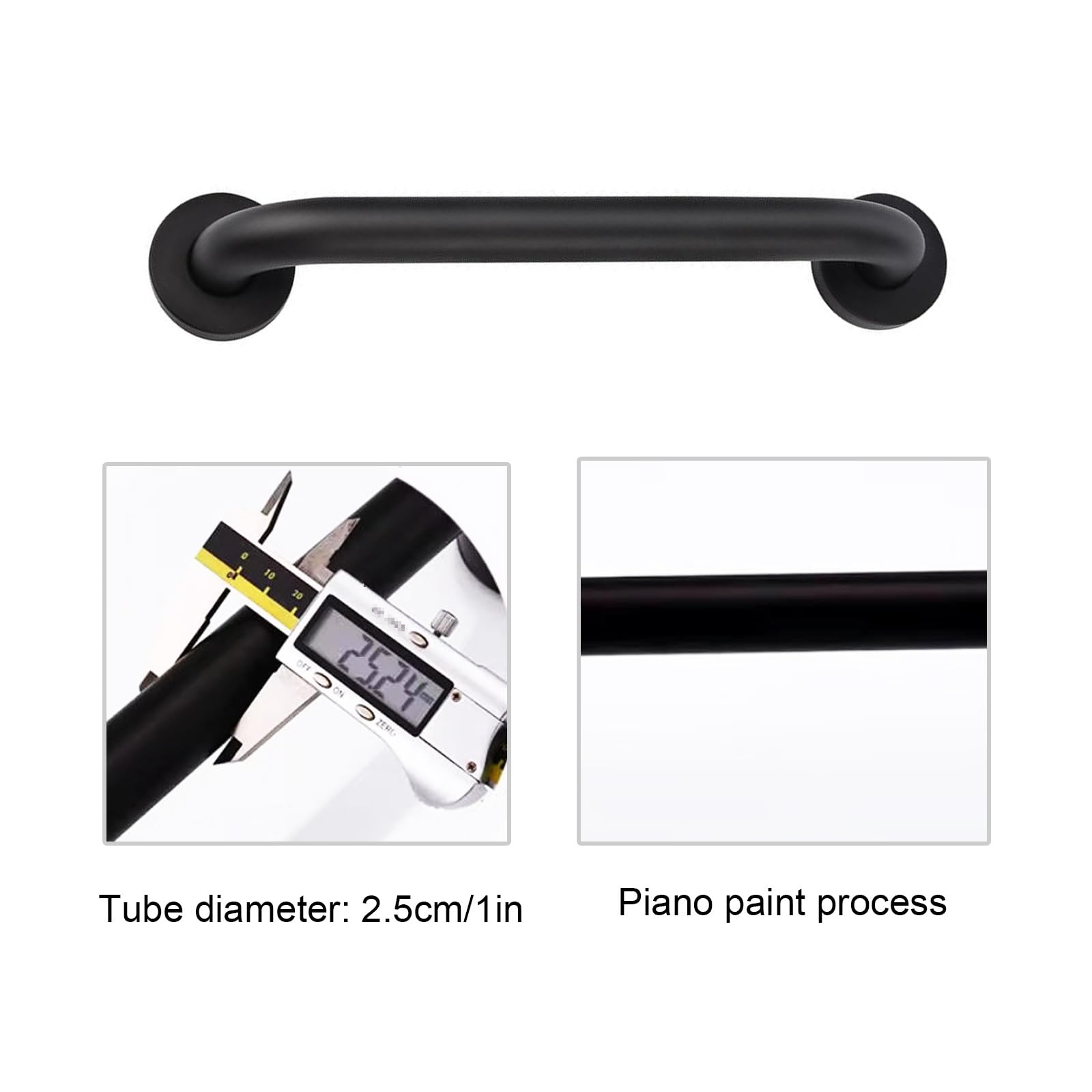 Barras de Apoyo para Ducha, Seguridad y Soporte, asideros de baño para Personas Mayores, Barra de Apoyo de Acero Inoxidable para baño, para Personas con discapacidad (53 cm/21 pulg