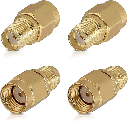 2x SMA Spina Maschio A SMA Femmina Adattatore Coassiale Connettore - Foto 4