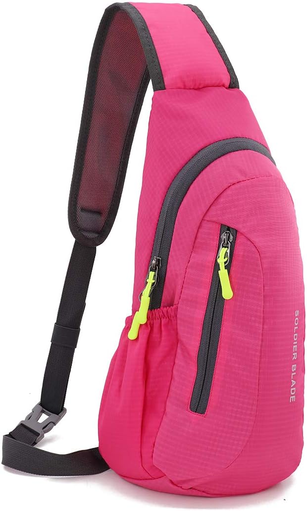 Gisdanchz Sling Backpack Crossbody Bag for Women Waterproof Lightweight Sports Personal Pocket Small Travel Bag for Gym Sport for Men Women Sling Bag Rucksack Cross Body Bag One Strap Bags