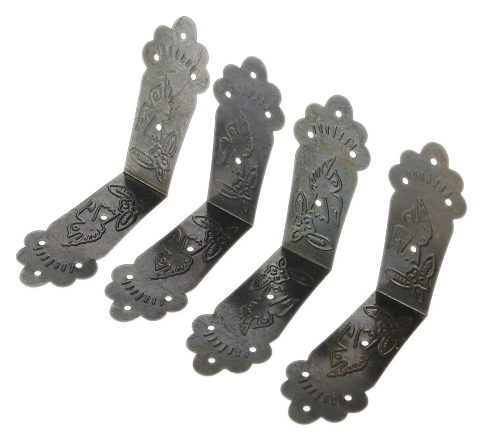 Narożniki do mebli, Narożniki dekoracyjne z antycznego brązu, narożnik stołu meblowego(8pcs 56x25mm)