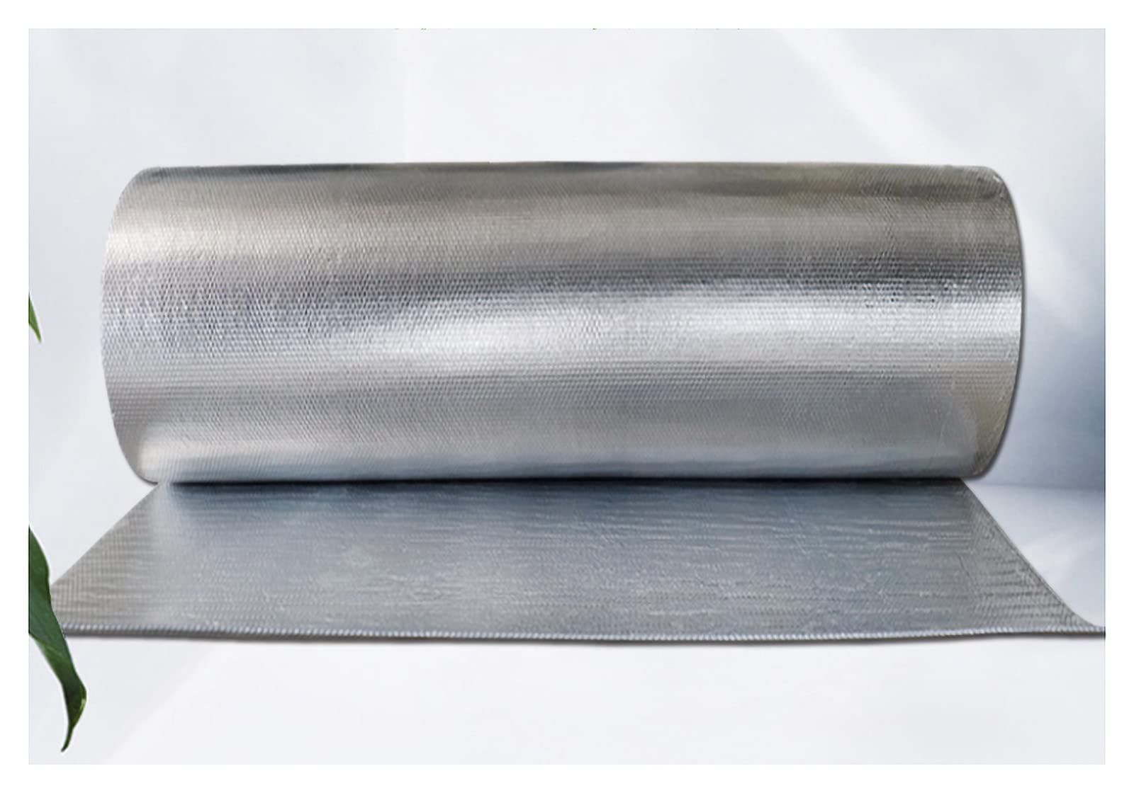 Rollo de lámina Aislante para Paneles reflectores de radiador de 5 mm, Barrera de Vapor, película de Aluminio para Aislamiento térmico de radiadores y Suelos (1 x 30 m [3,2 x 98,4 pies])