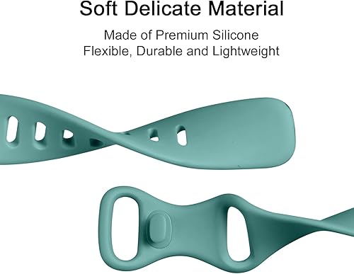 Miniatura 3 de Maledan Paquete de 8 correas compatibles con Fitbit Charge 5 bandas para mujeres y hombres, correa deportiva de silicona suave y delgada,