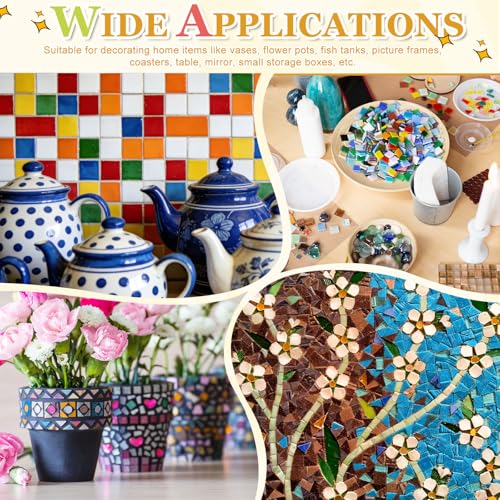 Mosaïque en céramique émaillée de 9 mm pour décors durables - 7