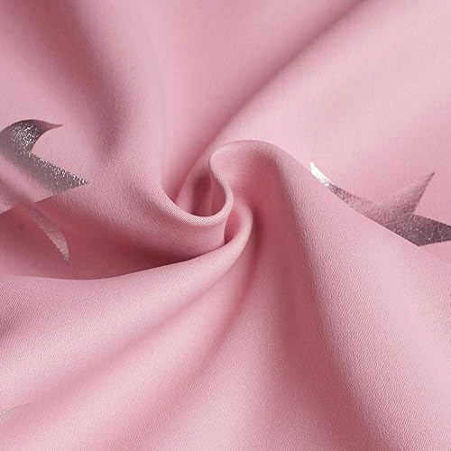 Miniatura 8 de Anjee - Cortinas opacas estampadas, Rosado