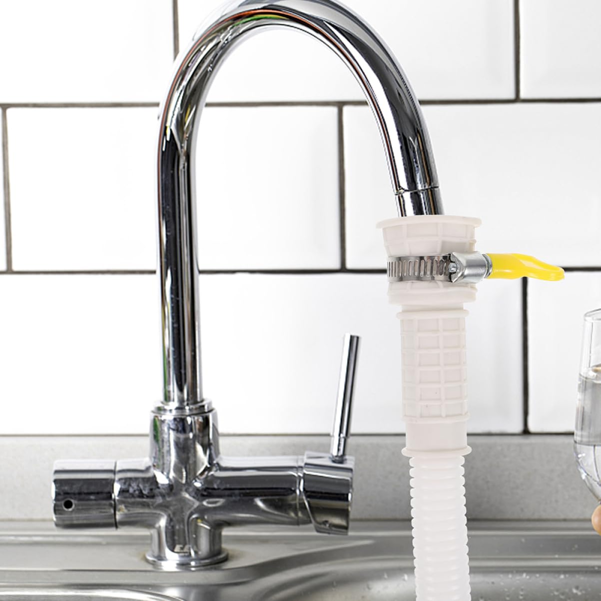 UKCOCO 4pezzi Tubo Scarico Flessibile Per Condizionatori Aria Tubo Interfaccia Corrugata Per Elettrodomestici Domestici e Lavatrici Semi-automatiche Alta e Facile Installazione