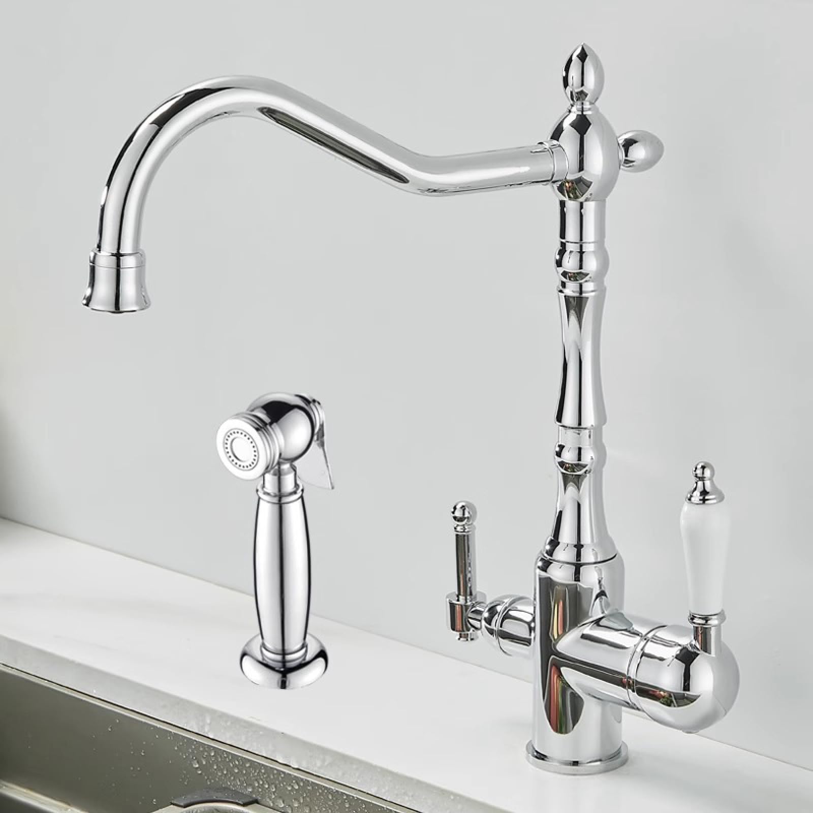 Kitchen Hot and Cold All-Copper Water Purification Faucets
