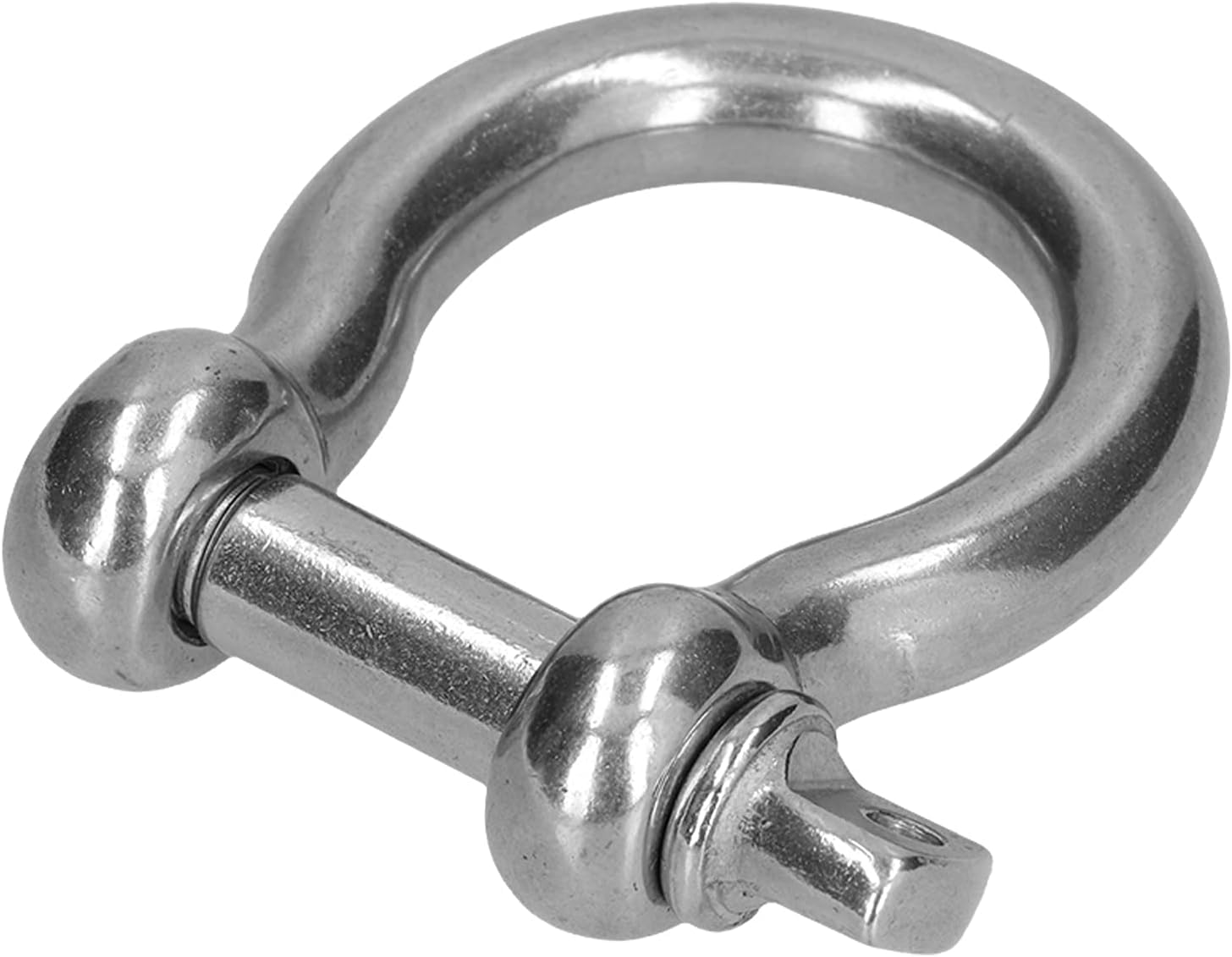 Schraubbolzen-Ankerschäkel, 304-Edelstahl-Bügelschäkel, M6, 10 Stück