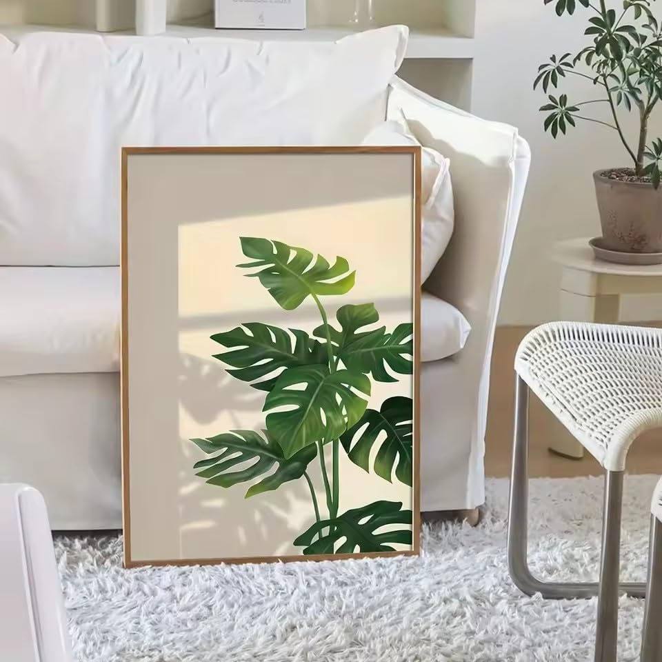 Impression sur toile d'art classique moderne Monstera 50x70cm
