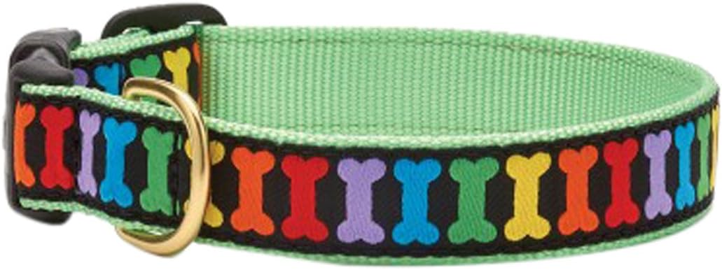 Up Country Rainbones Dog Collar, Small (9 to 15 inches) 5/8 inch Narrow Width