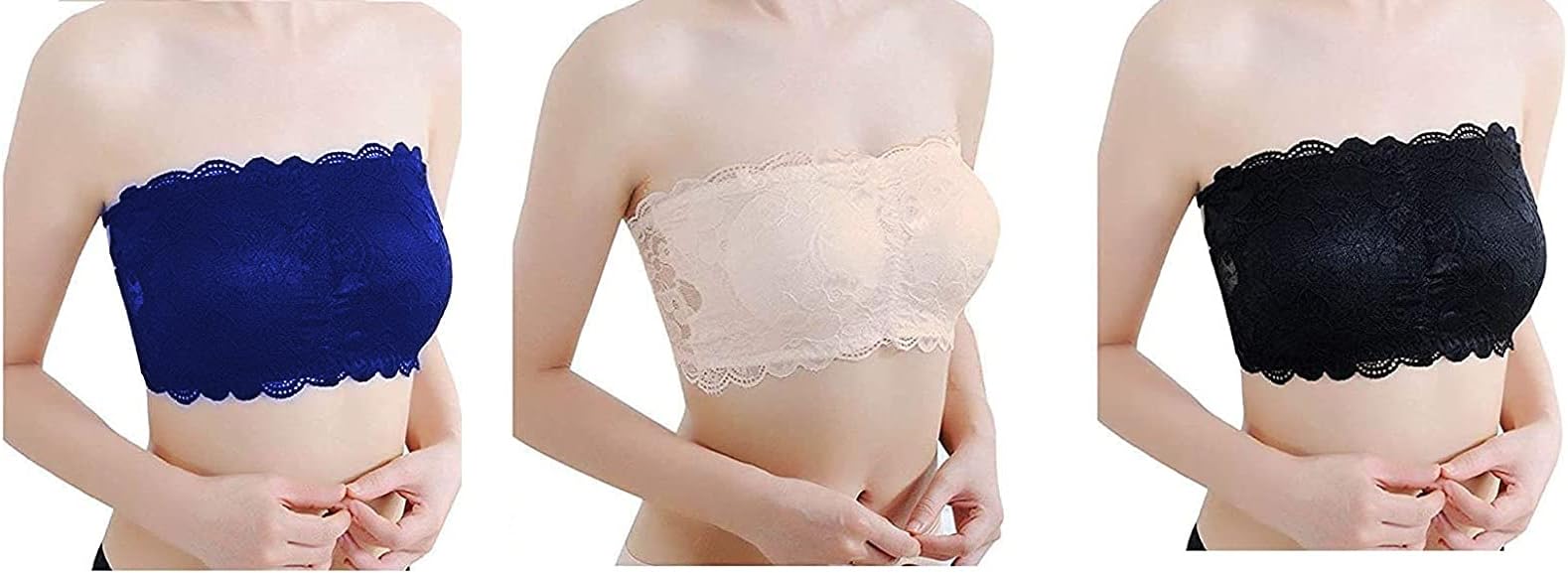 Dilency Sales Women's Lace Lightly Padded Wire Free Bra