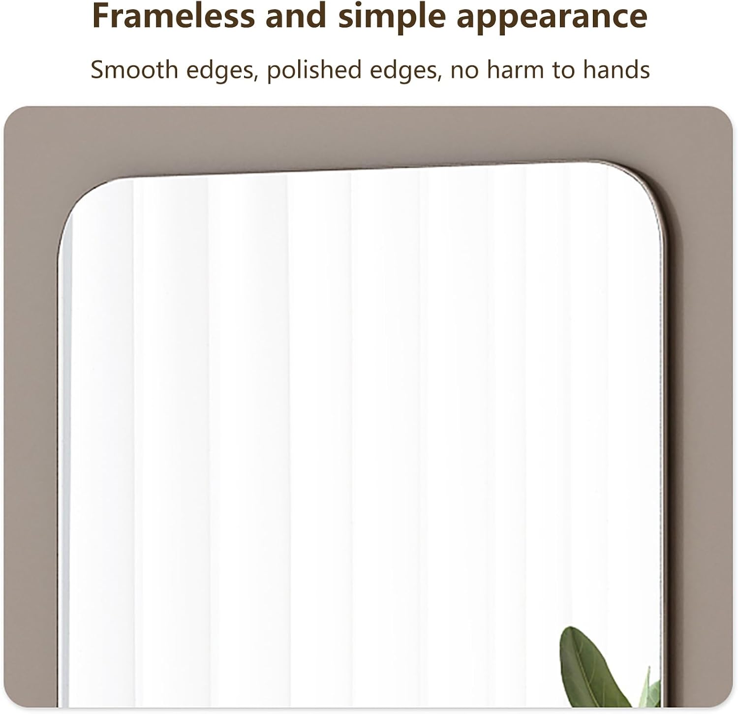 Self-Adhesive Full-Length Mirror, No Drilling Required, High Transparency Acrylic Body Mirror for Bedroom, Living Room, and Entrances (Right Angle 30x100CM, Black)