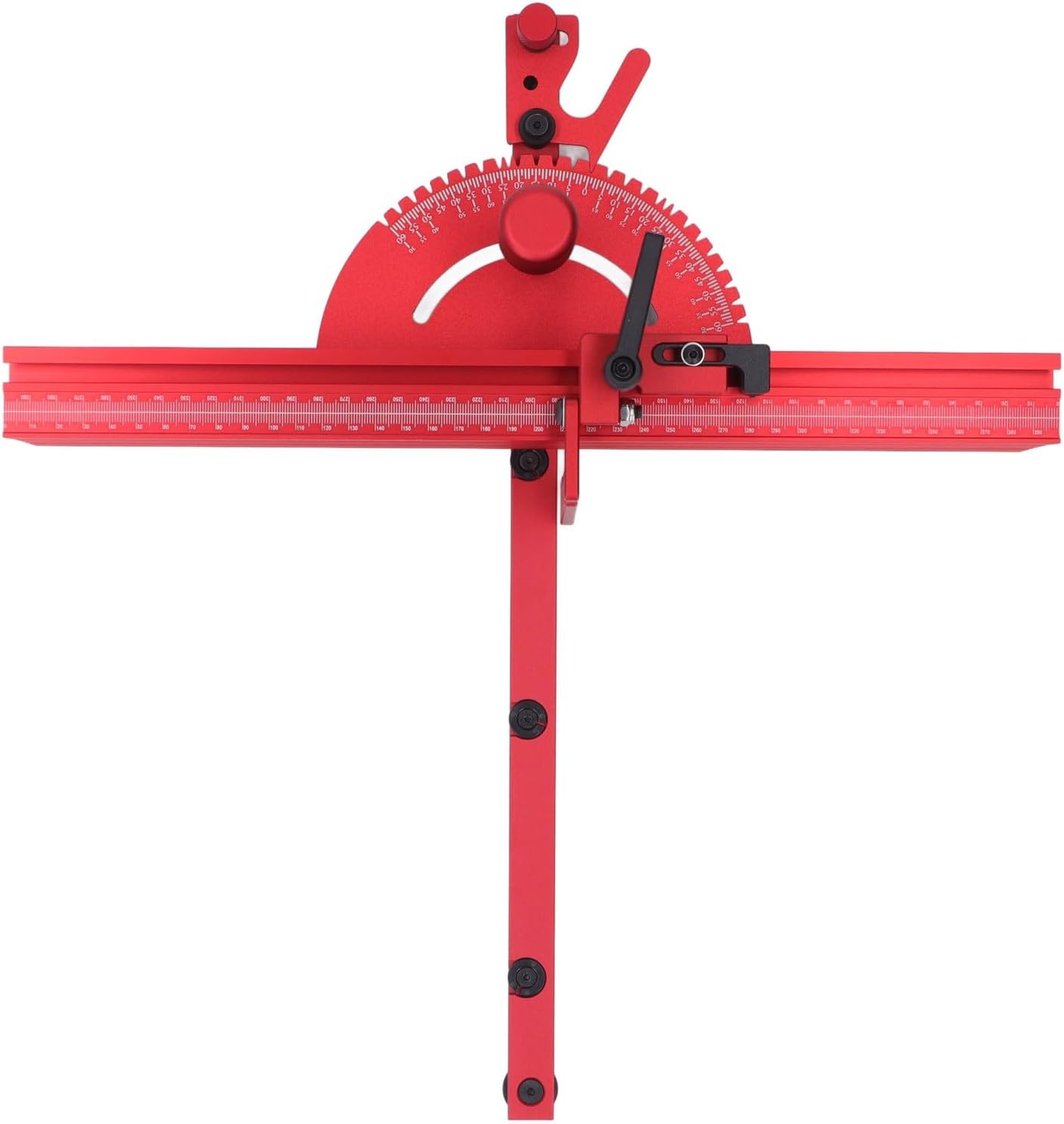 Table Saw Miter System Fence with Limit Stop - Versatile Engraving Machine Accessories Made of Aluminum Alloy