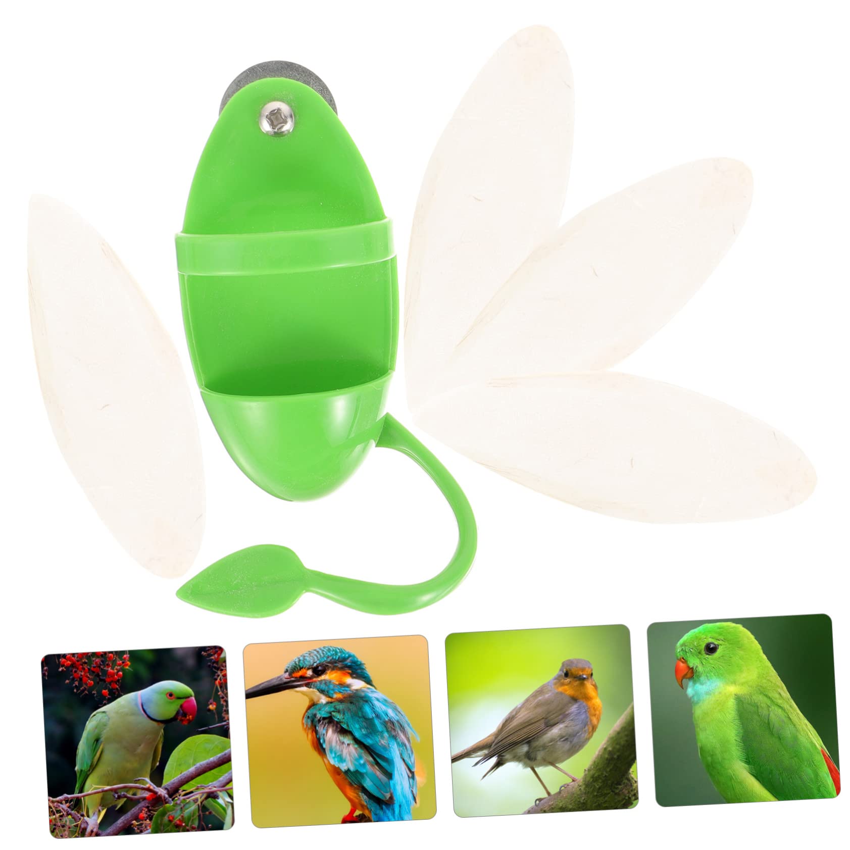 FRCOLOR 4sets Supporto Per Cibo Per Pappagalli Con Struttura Seppia Accessorio Multifunzionale Per Uccelli Per Frutta e Verdura Facile Da Pulire e Pratico Da Usare