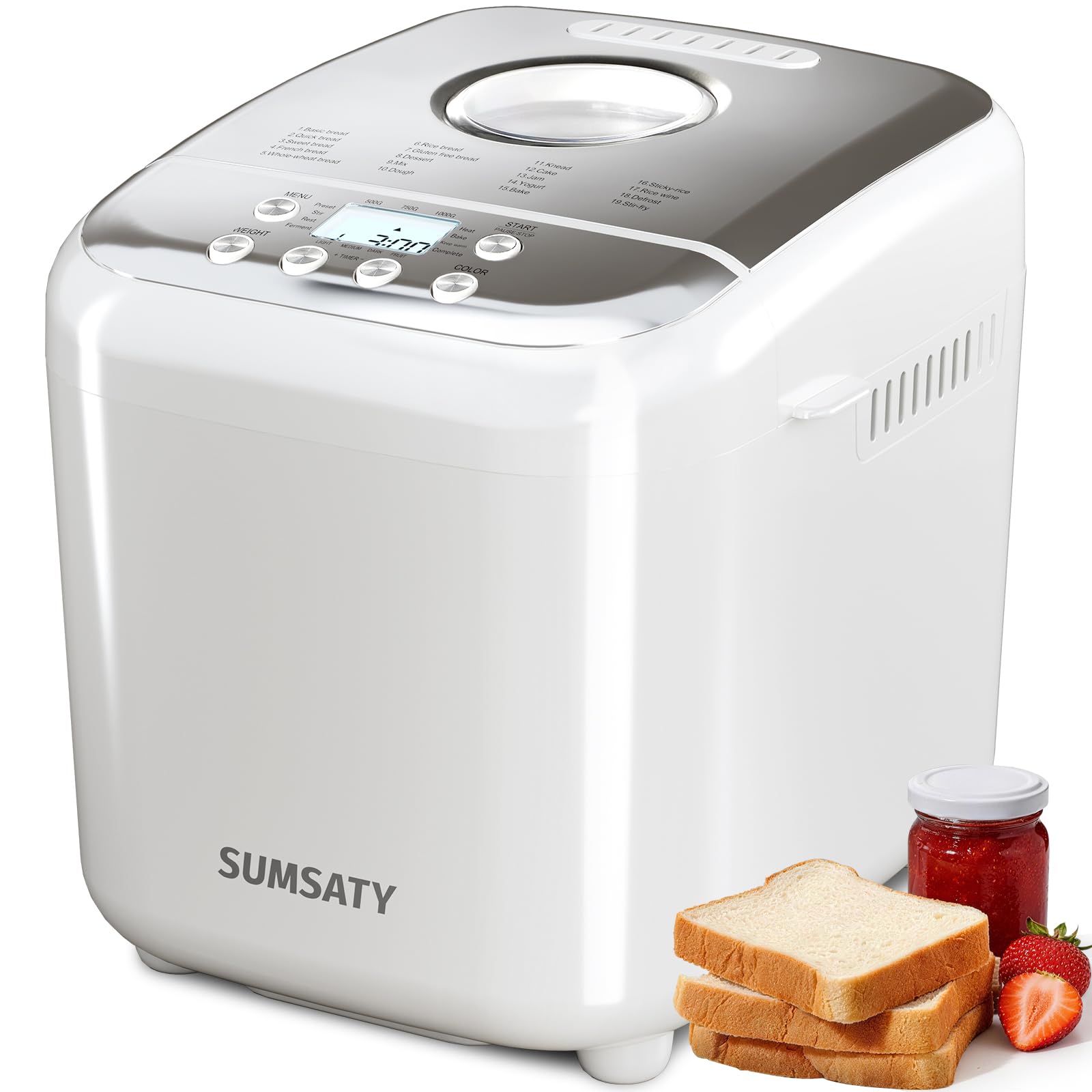 SUMSATY 2.2LB 16-in-1 Bread Maker