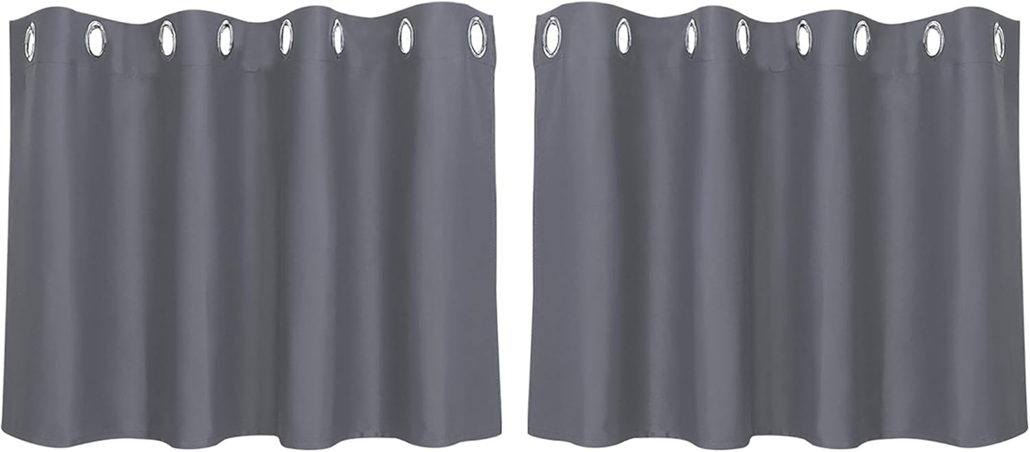 PiccoCasa Blackout Curtains 2 Panels Grommet