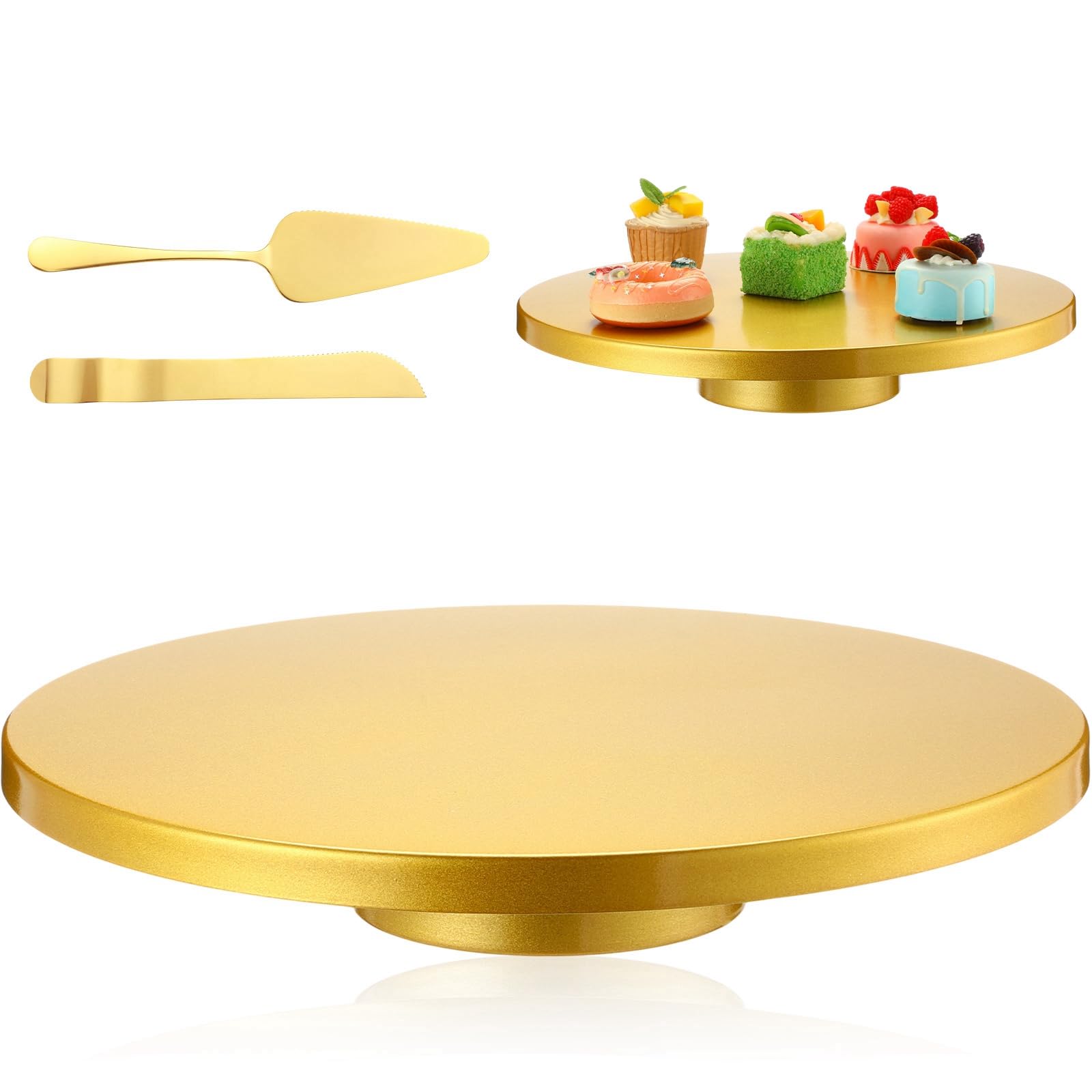 Snapklik.com : Wenqik 16 Inch Metal Gold Cake Stand Snapklik.com : Wenqik 16 Inch Metal Gold Cake Stand