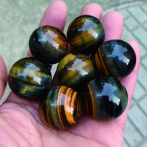 Miniatura 3 de Acxico 1 unids Natural Azul Tigre Ojo Jaspe Cuarzo Esfera Bola de Cristal Roca Curación 1.2 in