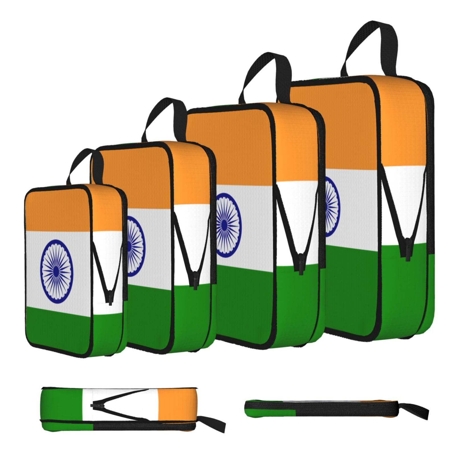 Indian flag Compression Packing Cubes 4 Piece Set