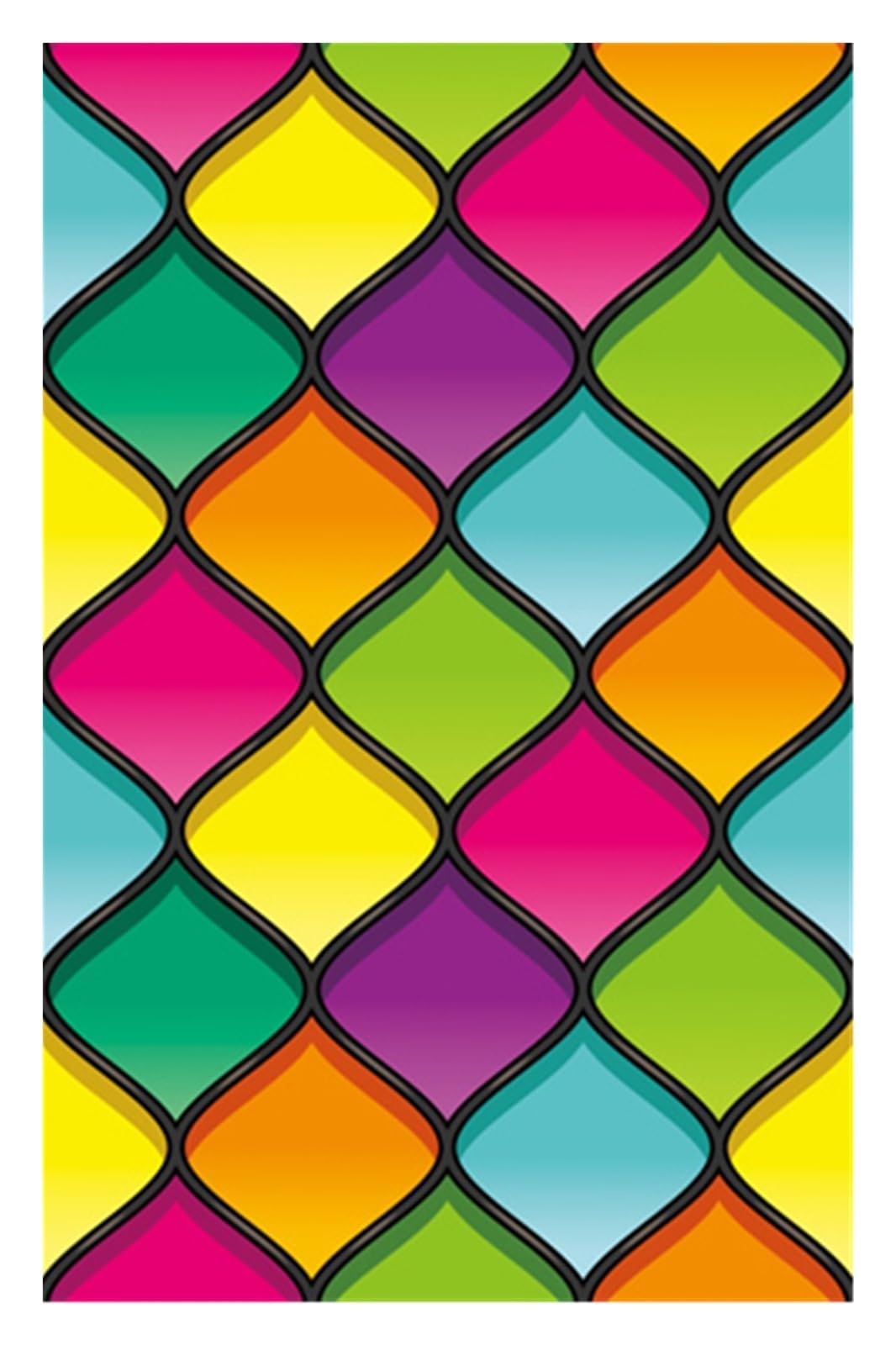Window Film Frosted Stained Glass Films Rainbow Effect Privacy Decorative Static Cling Sticker for Glass Windows(Color32,30X40cm)
