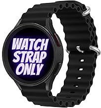 WELCROS 20mm Ocean SmartWatch Strap Soft Silicone for Amazfit GTS 2 Mini, Amazfit Bip/Bip U/Pro/Lite, Bip S, Amazfit GTS/ 2/2e, Amazfit GTR, Samsung Galaxy Watch 4/5