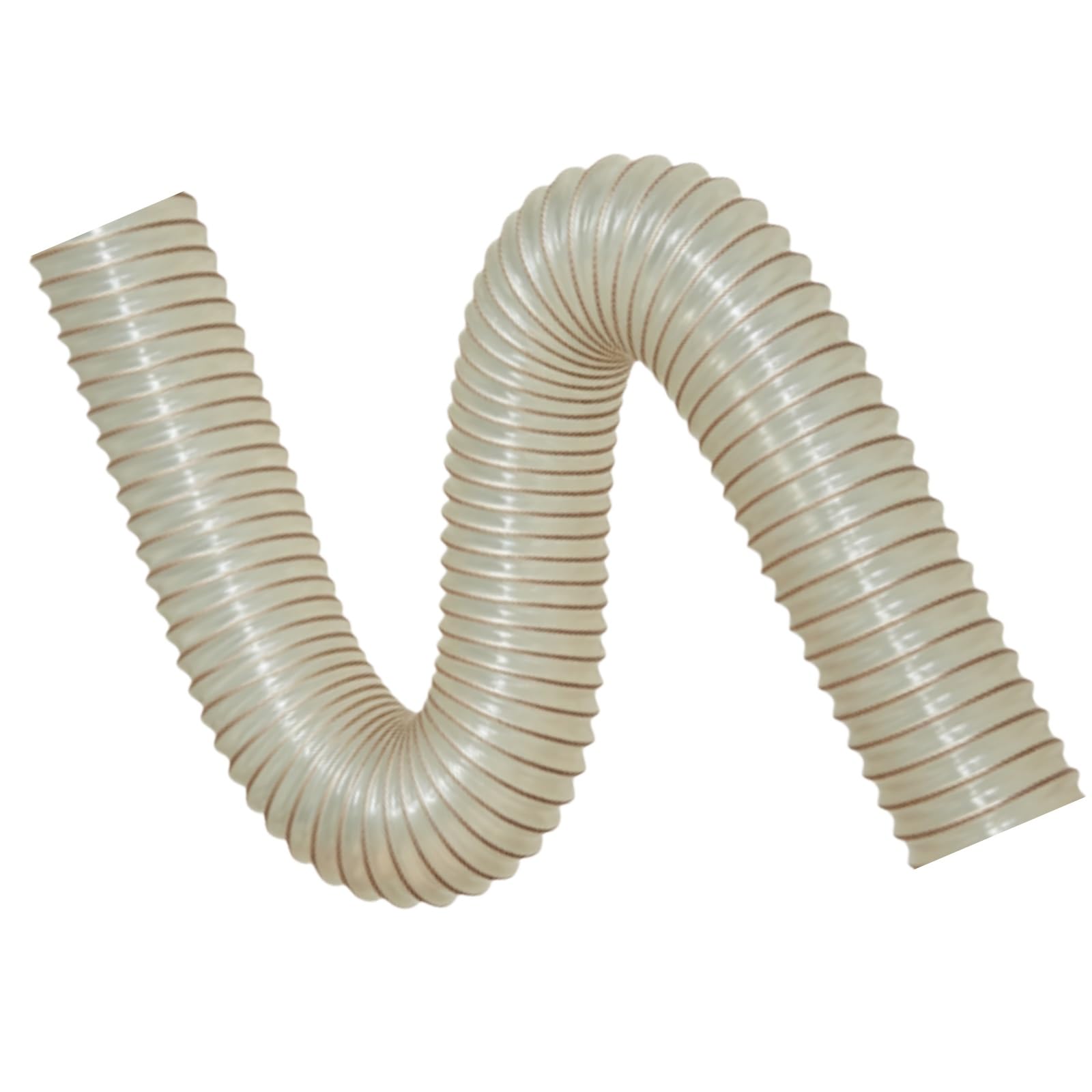 Transparent PU Collection Hose Inrial Vacuum 102mm ID 1m 0.63-2mm(0.93mm)