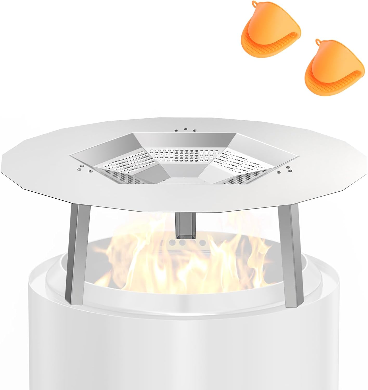 BBQPLUS OnePiece Heat Deflector Replacement for Solo