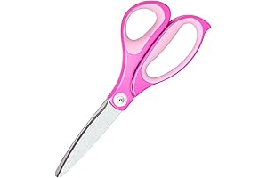 Plus Fit Cut Curve Scissors: The Perfect Pink Addition to Your School Supply Arsenal